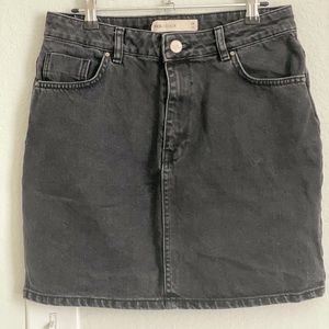 ASOS Black jeans mini skirt